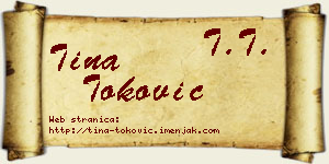 Tina Toković vizit kartica